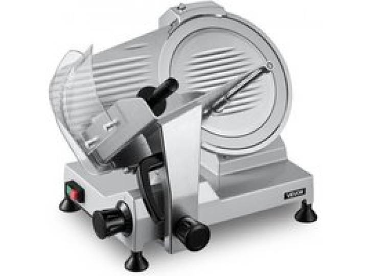VEVOR Elektrische Aufschnittmaschine 300 mm Klinge, 320 W Allesschneider Fleischschneidemaschine mit Integriertem Schärfer und 0-15 mm Einstellbarer Schnittstärke, für Gefrorenes Fleisch Schinken