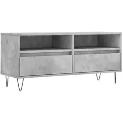 vidaXL TV-Schrank Betongrau 100x34,5x44,5 cm Holzwerkstoff