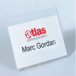 DURABLE Namensschilder transparent 9 cm x 6 cm