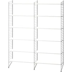 Bücherregal minimalistisch Dunkelgrau Weiß