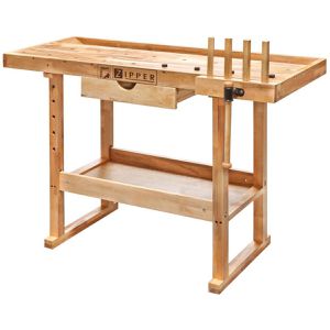 Holzmann Hobelbank WB126, aus Holz, 126 x 84 x 61cm, mit 1 Schublade & Ablageboden