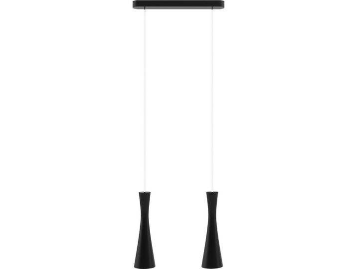 Hängeleuchte Vegas, Schwarz, Holz, 2.5x150x37 cm, Lampen & Leuchten, Innenbeleuchtung, Hängeleuchten, Pendelleuchten