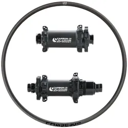 R2BIKE Laufradsatz 29" XC | Carbon-Ti MTB Straightpull 6-Loch Naben |