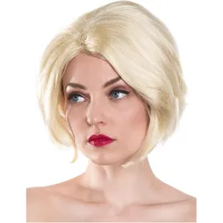 Maskworld Short Bob Perücke mit Scheitel