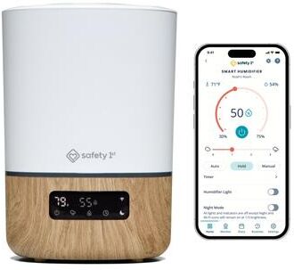 Safety 1st Smart Ultrasonic Cool Mist Humidifier with App Control & 1-Gallon Tank - Natural with White