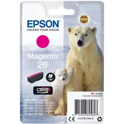 EPSON Tinte magenta 4.5ml Expr. Prem.-Serie,''26'',RFAM-Tag !!!