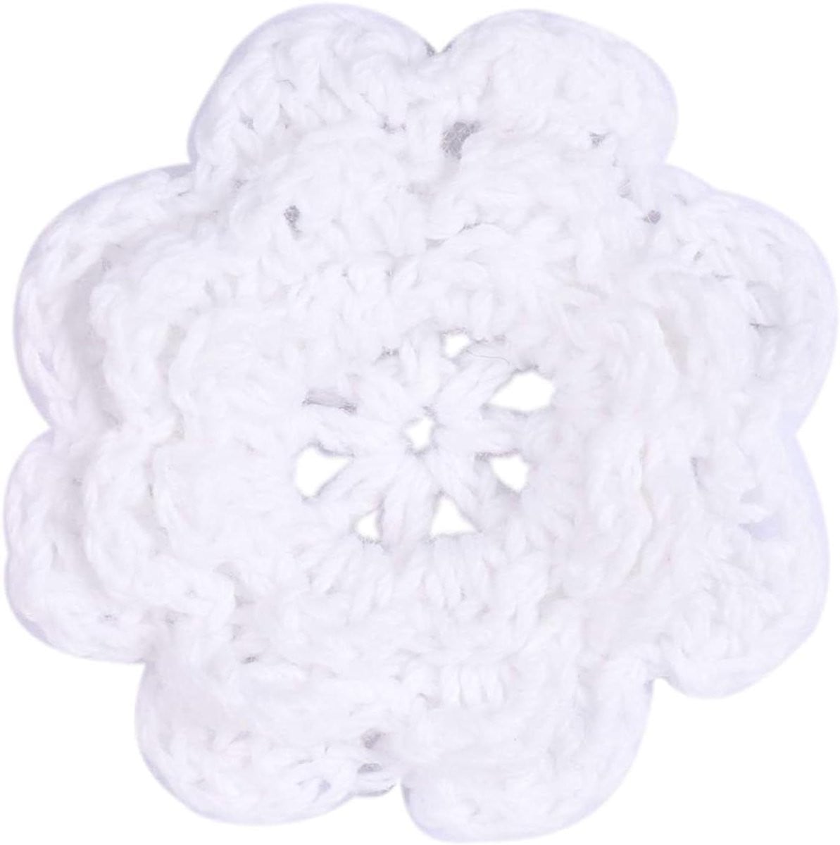 Gehaakte Bloemen - Handgemaakte Versieringen - 20 stuks - Wit - 65 cm