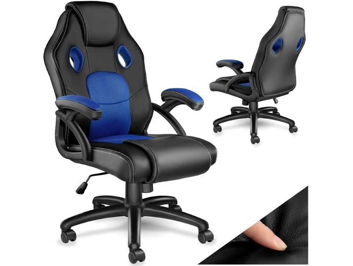 Bürostuhl Mike - schwarz/blau