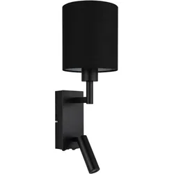 Wandleuchte ZAMORA (BH 15x45,50 cm) - schwarz - BH 15x45,50 cm