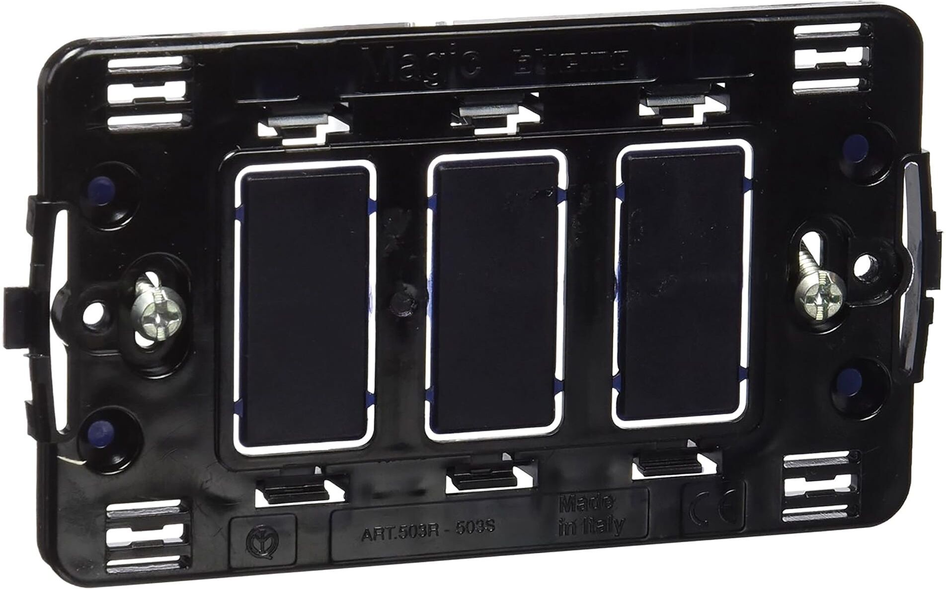 BTicino SUPPORTO 3 MODULI SCATOLA RETTANGOLARE  MAGIC
