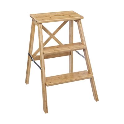 FIVE - 3-stufige Bambusleiter 50x43,5x63,5 cm