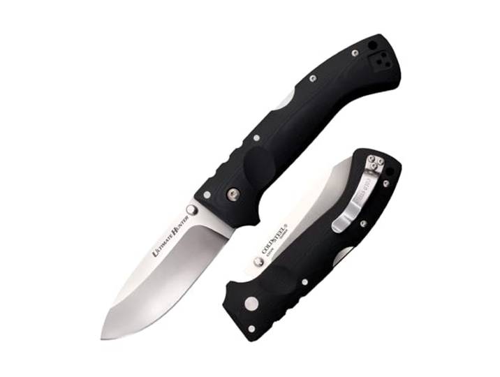 Cold Steel, Ultimate Hunter Lockback, Klappmesser, Satin Finish, Taschenmesser, Griff: G10, CPM S30VN Stahl, scharfes Messer für Outdoor, Camping, Schnitzen, 3.5