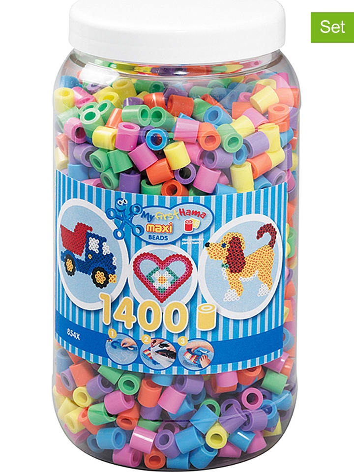 Hama 1.400tlg. Bügelperlenbox "Pastelltöne" - ab 3 Jahren - onesize