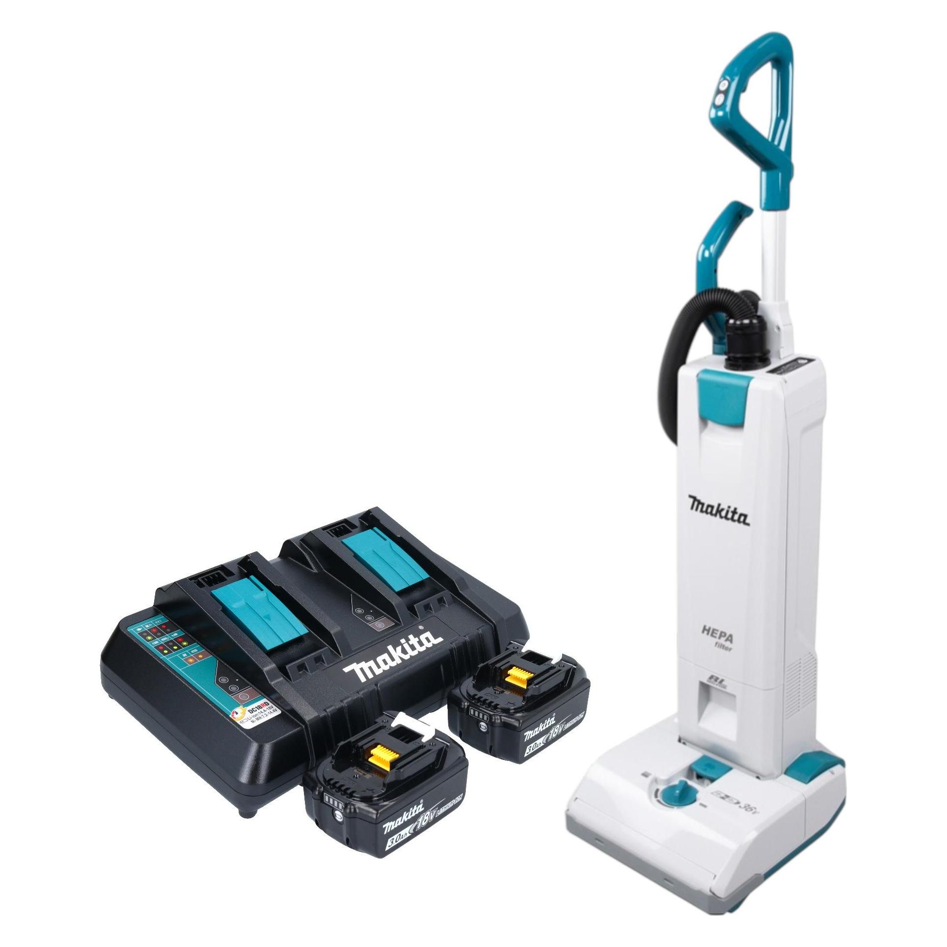 Makita DVC 560 PF2 Akku Staubsauger 36 V ( 2x 18 V ) 5 l Brushless + 2x Akku 3,0 Ah + Ladegerät (60913163)