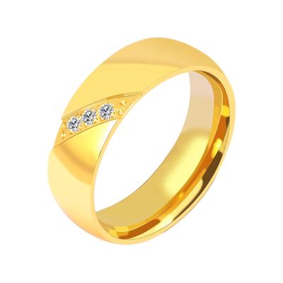 Partnerring AKZENT "Kosana, langlebig" Gr. 60, goldfarbig09, Fingerringe, Damen, 60, Edelstahl