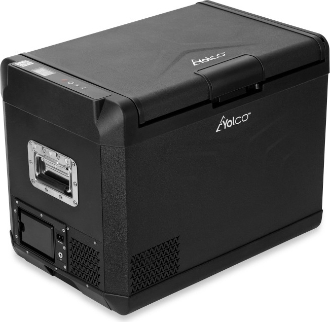 YOLCO GCX47 Black Kompressor Kühlbox 47L - Auto & Camping Kühlschrank mit App-Steuerung, 12/24V & 230V