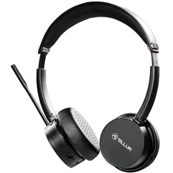 Tellur Voice Pro Wireless Call center headset black (Kabellos, USB-C), Office Headset, Schwarz