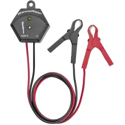 SecoRüt, Autobatterie Zubehör, – Überspannungsschutz 12/24 V mit LED, Summer und Batterieklemmen