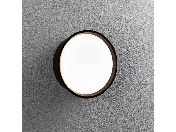 LED-wandlamp buiten Platomo, zwart, Kunststof, LED wandlamp buiten