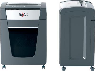 Rexel Momentum Extra P420+ Aktenvernichter, mobil, P4, Partikelschnitt 4 x 35 mm, 30 l, 20 Blatt Schnittleistung, schwarz