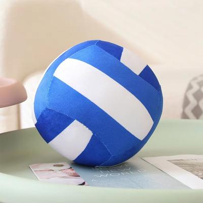 Inspire Curations Simulation Volleyball Plush Toy Pillow Soft Sports Ball Plush For Kids blue White 8.7 9.4 In