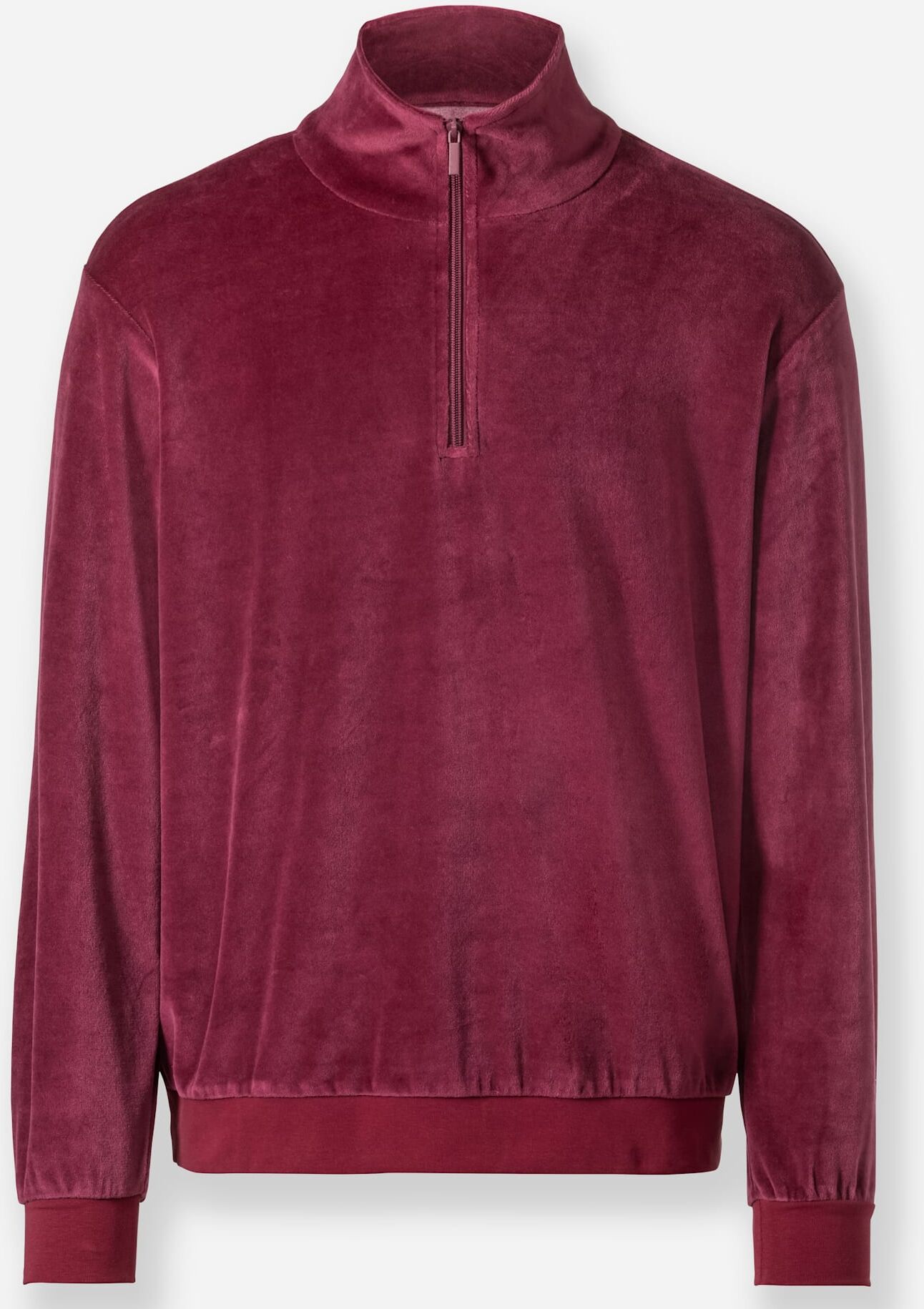 Sweatshirt CATAMARAN, Herren, Gr. 64/66, rot (bordeaux), 75% Baumwolle, 25% Polyester, unifarben, Sweatshirts Sweatshirt bordeaux 64/66