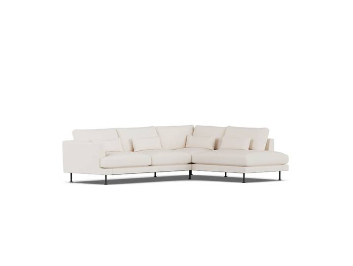 1898 Canapé Bredhult Caleido Beige 9600-acier noir, 3 places A1