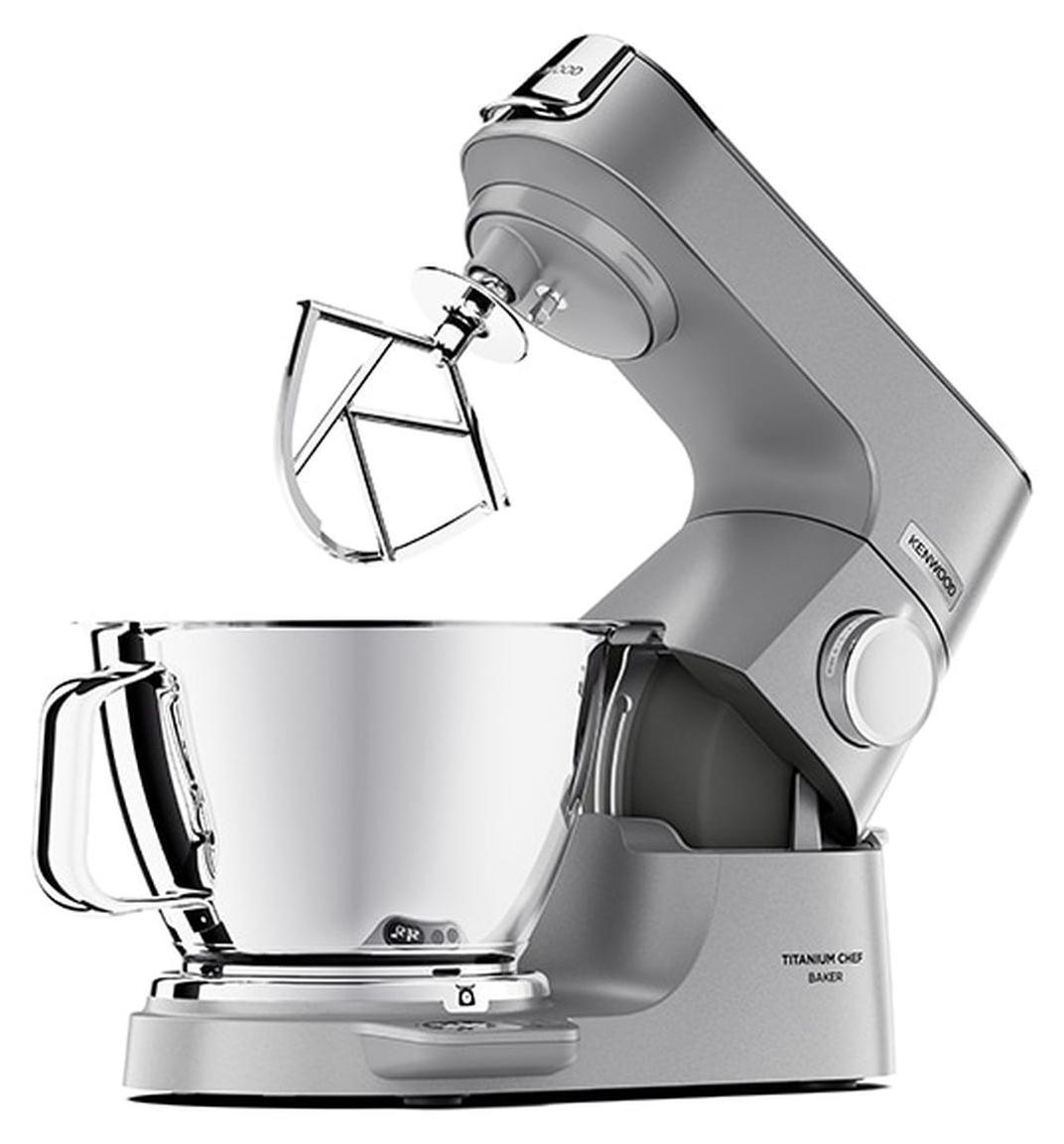 Kenwood KVC85.004SI, Standmixer, Edelstahl, Kneten, Mixen, Rührer, 5 l, Tasten, Drehregler, 1200 W