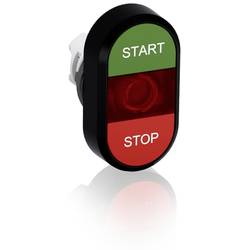 ABB 1SFA611133R1101 MPD4-11R Doppeldrucktaster mit LED-Element Knopf Rot, Grün 1 St.