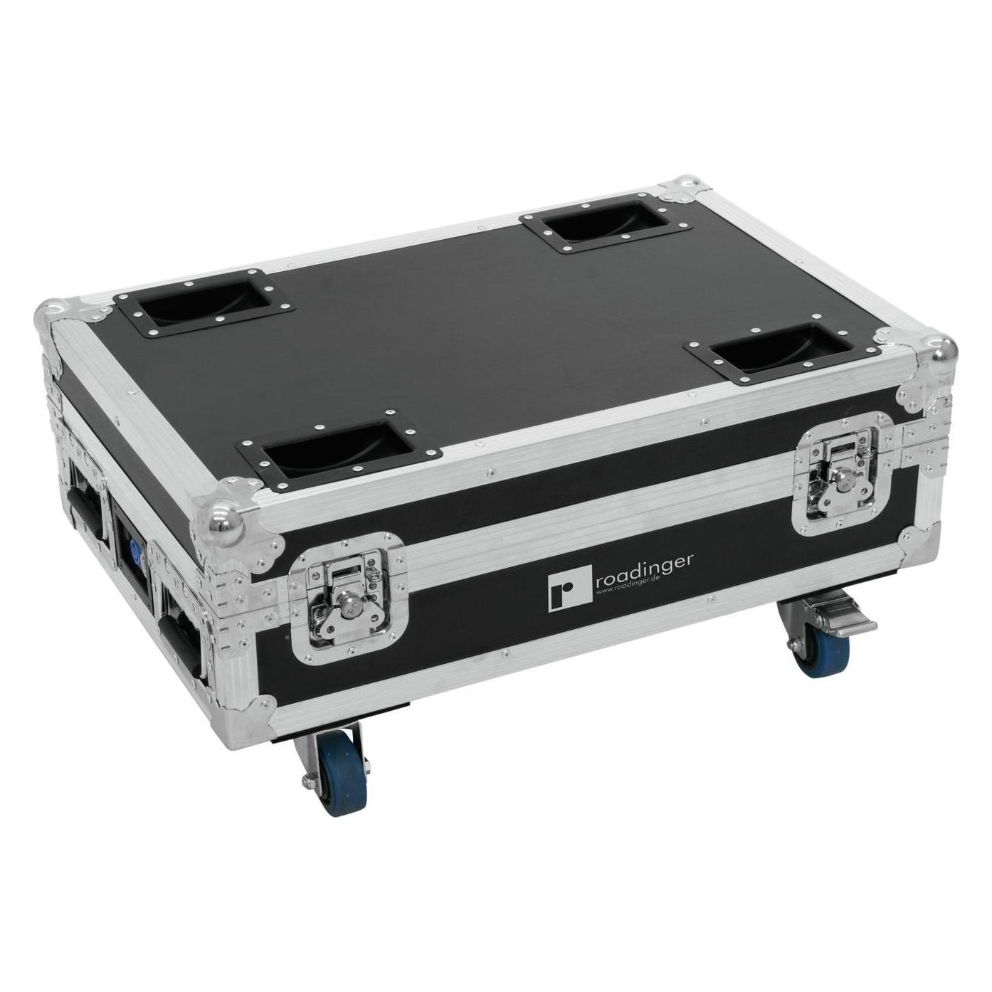 Roadinger Flight 4x AKKU BAR6 Glow QCL Flex QuickDMX Ladefunktion (Lichttechnik Case) (31005137)