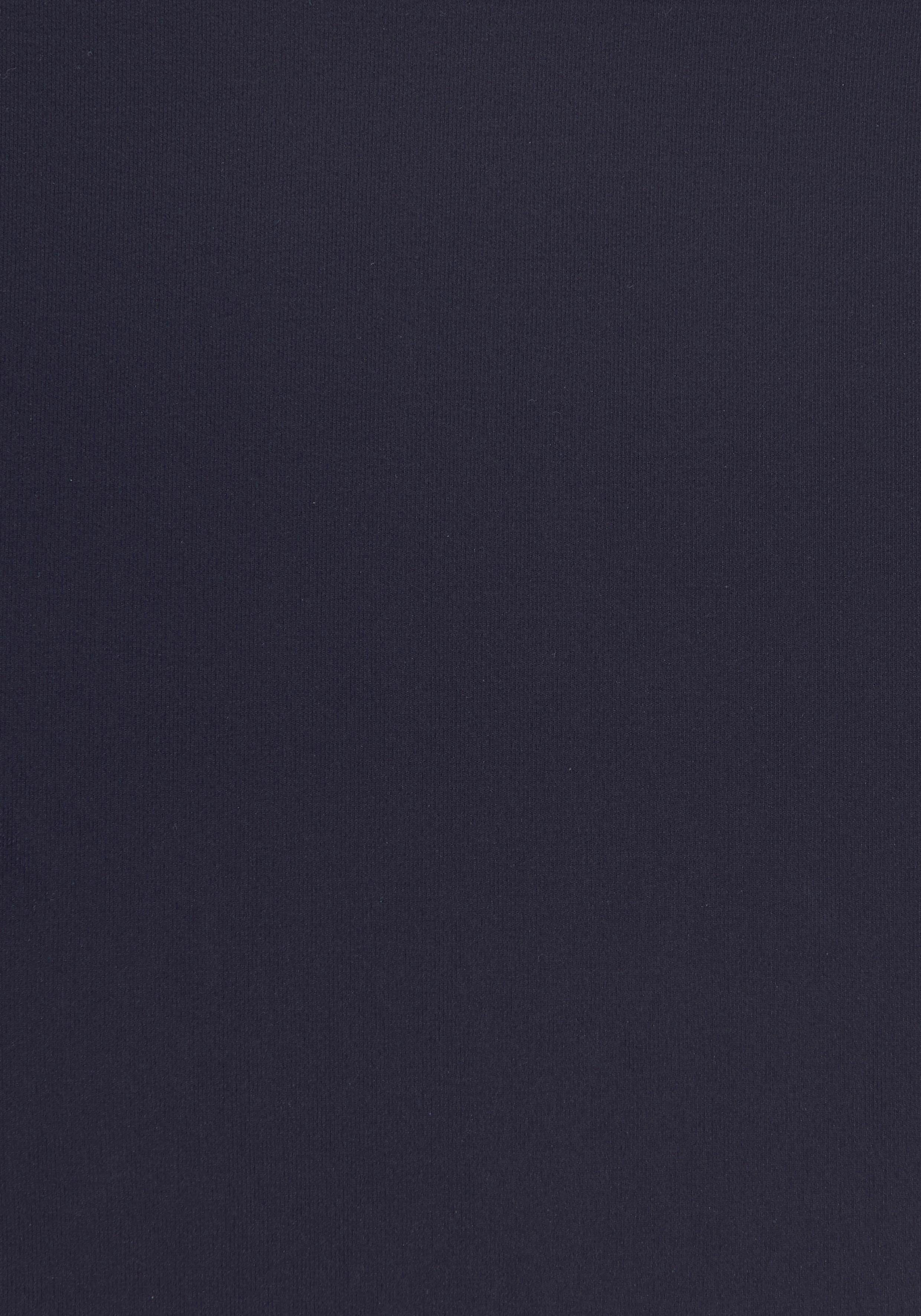 Highwaist-Bikini-Hose LASCANA "Camilla", Damen, Gr. 50, N-Gr, blau (navy, türkis), Polyamid, kontrastfarbene Details, unifarben, Badehosen Highwaist-Bikini-Hose, mit Farbkontrast