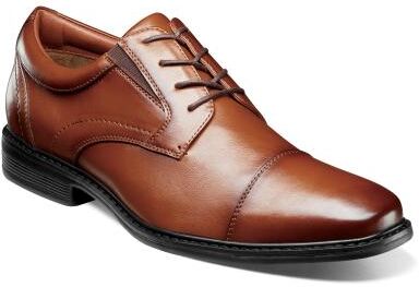 Nunn Bush Jarvis Cap Toe Oxford Shoes - Mens 11 Brown Oxford W