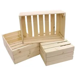 Gerso 3er-Set Holzkiste »DK1« braun