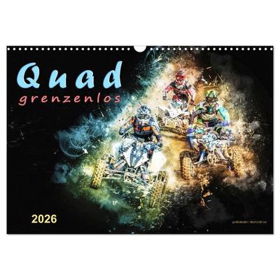 Quad grenzenlos (Wandkalender 2026 DIN A3 quer), CALVENDO Monatskalender