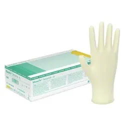 B. Braun | Manufix Sensitive | Latex-Untersuchungshandschuh | Größe S | weiß