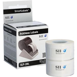 Seiko-Instruments Seiko-Etiketten SLP-2RL, weiß, 28 x 89mm, 130 Adress-Etiketten, 2 Rollen