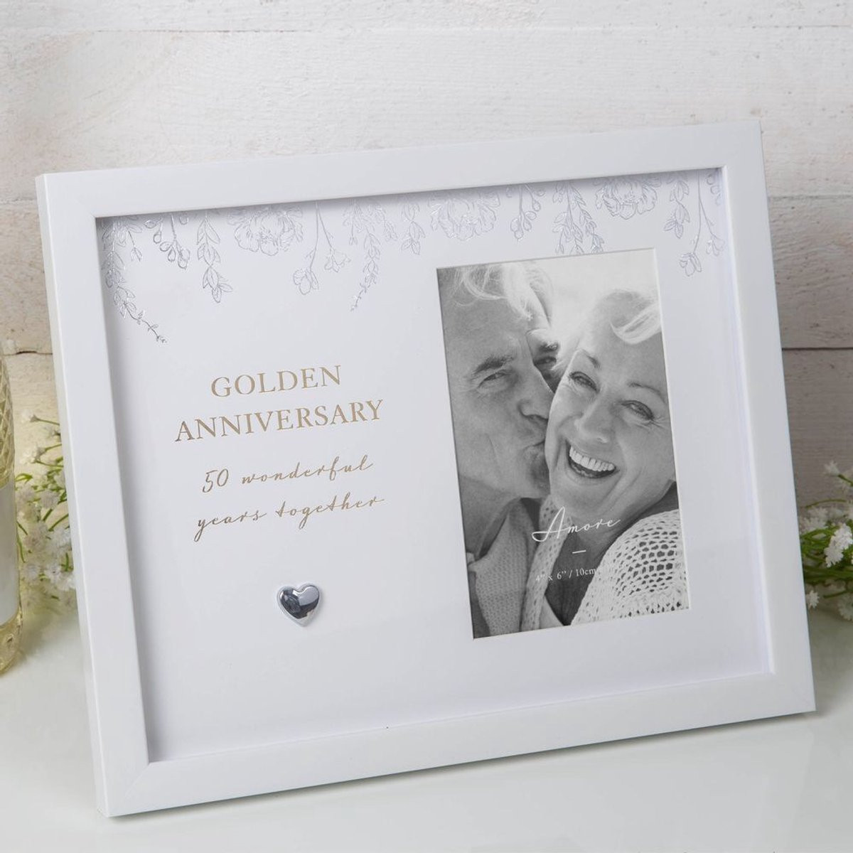 Amore by Juliana Fotolijst 50 jaar getrouwd Golden Anniversary