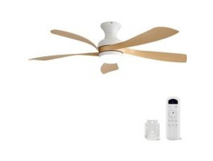 Ventilateur de plafond avec éclairage LED - 132 cm - Éclairage LED dimmable - Télécommande incluse - 5 pales