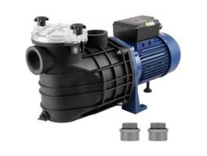 VEVOR Pompe de piscine hors sol, 1900 W, pompe de piscine à vitesse unique 120 GPM, vitesse 2850 tr/min, pompe de piscine à tête élévatrice 16 m max. avec panier filtrant, pour piscines hors sol, spas