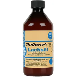 Vollmers Lachsöl | 300ml Ergänzungsfutter für Hunde