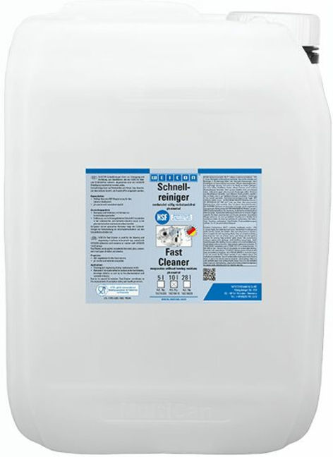 WEICON Schnellreiniger, Spezialreiniger für den Lebensmittelbereich, 10 L, farblos, transparent (15215010)