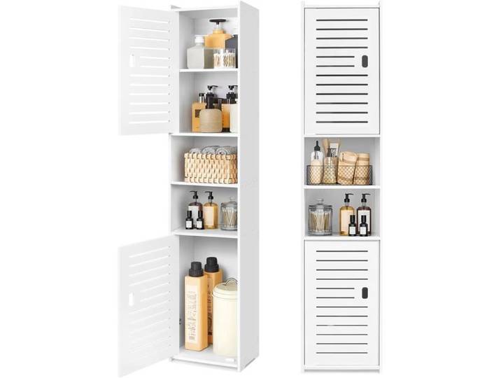 Placard De Rangement Haut Pour Salle De Bain Meuble De Présentation Au Sol Meuble De Rangement Fin Pour Bureau Salon Cuisine[CA39]