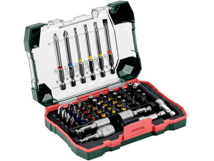 Metabo 626719000 Bitset 43-delig precisiebits - Torx-bitset - PH en PZ bits - SL bits -