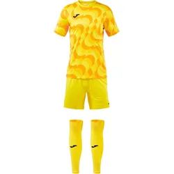 JOMA New Area Trikot, Shorts + Sleeve-Stutzen Set 922 - gelb XL