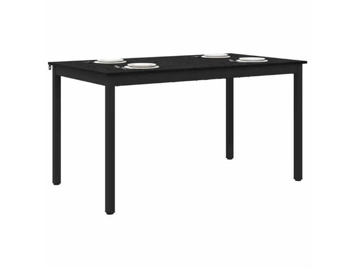 Table CUISINE - Noir - Table de repas - Montage simple - MÉTAL 140x80x75 cm T10348