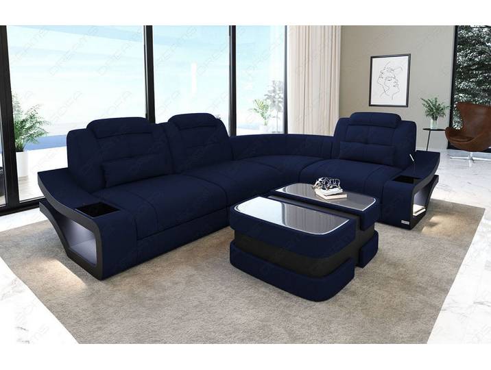 Stoff Ecksofa Elena L-Form