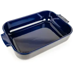 PEUGEOT Keramik Auflaufform APPOLIA 36cm Rechteckig Blau Ofen Spülmaschinenfest