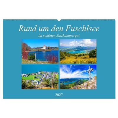Rund um den Fuschlsee (Wandkalender 2027 DIN A2 quer), CALVENDO Monatskalender