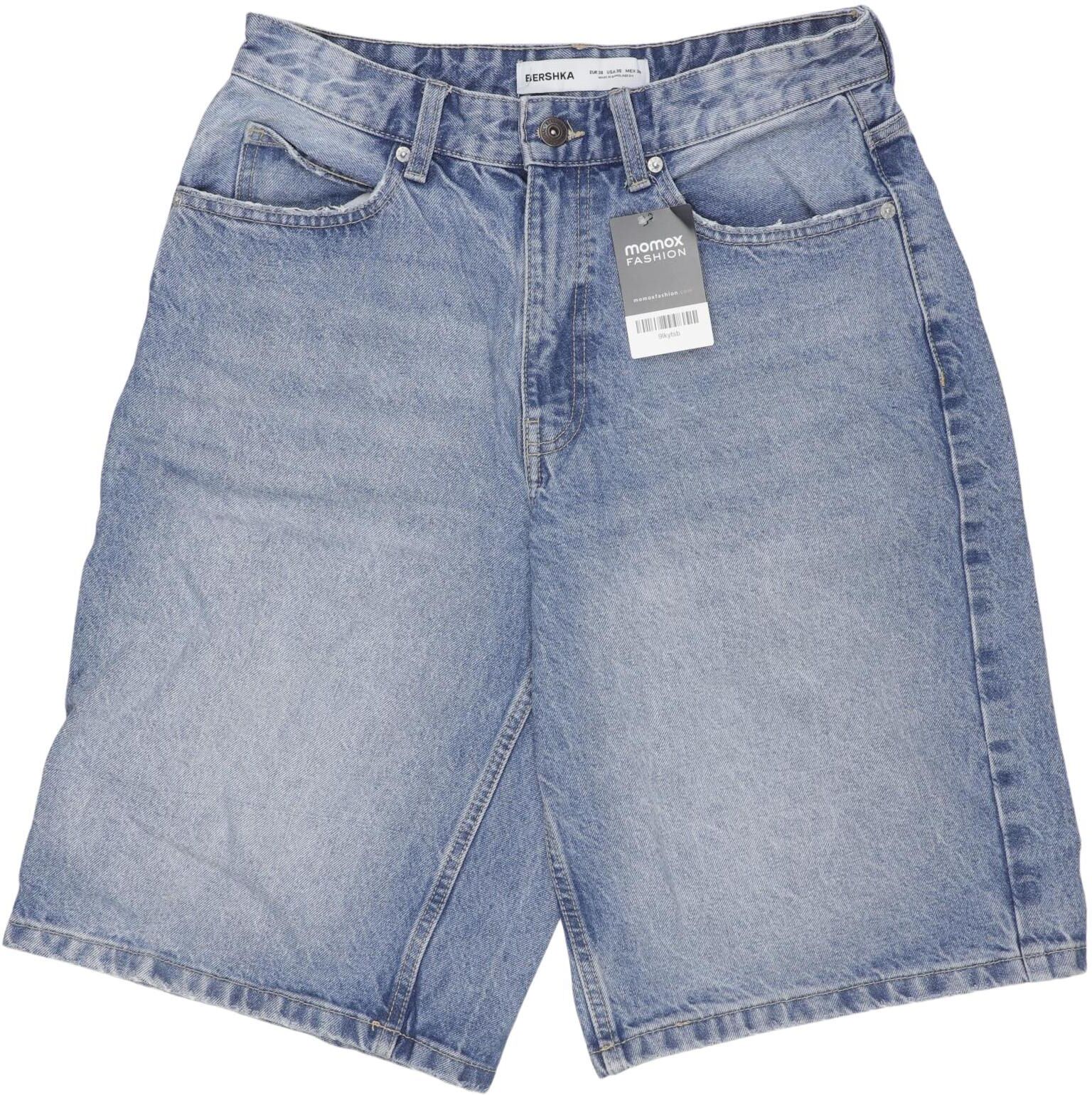bershka Herren Shorts, Blau, Gr. W30, Baumwolle - Second Hand