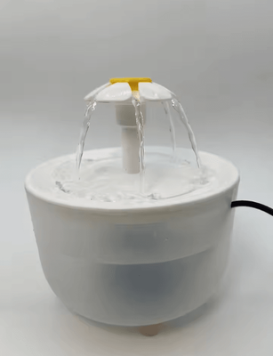 Inspire Essentials Automatic Cat Water Fountain With Filter Quiet USB Electric Pet Dispenser usb 5v white Opaque